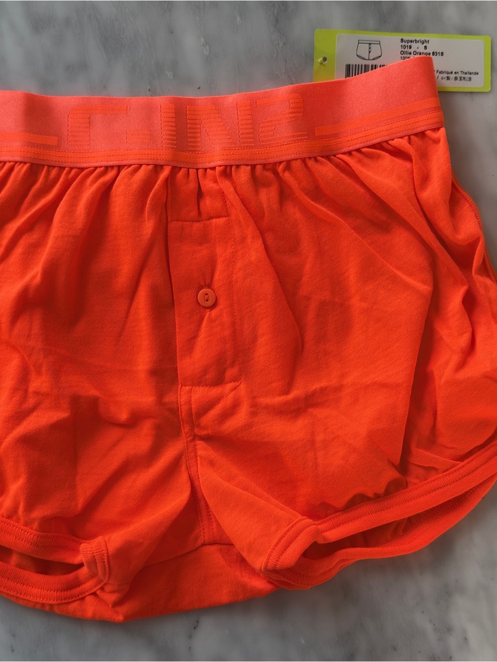 C-IN2 Men's Super Bright Orange Stretch Boxer Briefs